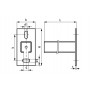 Консоль 30 x 30 х 2 х 250 мм настенная WM2 BIS RapidRail, Walraven